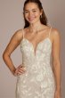 Lace Applique Tulle V-Neck Mermaid Wedding Gown MS251255