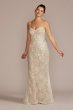 Lace Sheath Wedding Gown with Overskirt SWG916