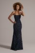 Square Neck Floor Length Lace Prom Dress WBM2944