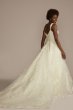 Lace Applique Tank Ball Gown Wedding Dress CWG958