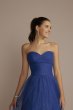 Off-the-Shoulder Glitter Tulle Ball Gown D24NY23014