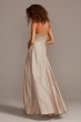 High-Neck Satin A-Line Bridesmaid Dress F20132