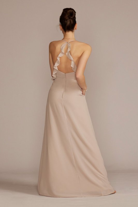 Chiffon Ruffle Empire Waist Bridesmaid Dress F20557