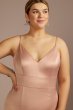 Stretch Satin Spaghetti Strap Bridesmaid Dress F20675