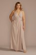 Chiffon Halter Faux Wrap A-Line Bridesmaid Dress F20695