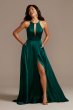 Charmeuse Keyhole Crisscross Back Bridesmaid Dress GS290063