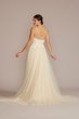 Beaded Lace Applique Tulle A-Line Wedding Gown MS251254