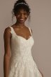 Sweetheart Tank Lace Applique A-Line Wedding Dress MS251267