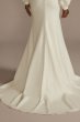 Crepe Billow Sleeve Modest Mermaid Wedding Dress MSLWG4099