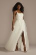 Scoop Back Lace Applique Tulle Wedding Dress SDWG1148