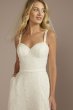 Sparkle Lace Corset Bodice A-Line Wedding Dress SDWG1176