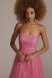 Embroidered Lace Tulle A-Line Dress WBM2780