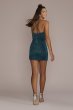 Glitter Knit Faux Wrap Dress WBM3309