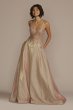 Iridescent Ball Gown with Illusion Lace Applique WBM3512
