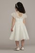 Allover Lace Flutter Sleeve Flower Girl Dress WG1461