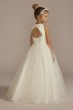 Beaded Lace and Tulle Flower Girl Ball Gown Dress WG1470