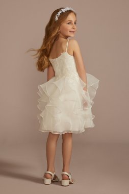 Embellished Lace Applique Flower Girl Dress FR2209