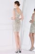 Apricot Sequins Cocktail Dress with Fringes E202283183