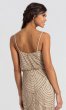 Beaded Long Taupe Bridesmaid Dress AP-091866700-TP