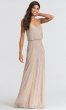 Silver Beaded Long Bridesmaid Dress AP-091891180-SN