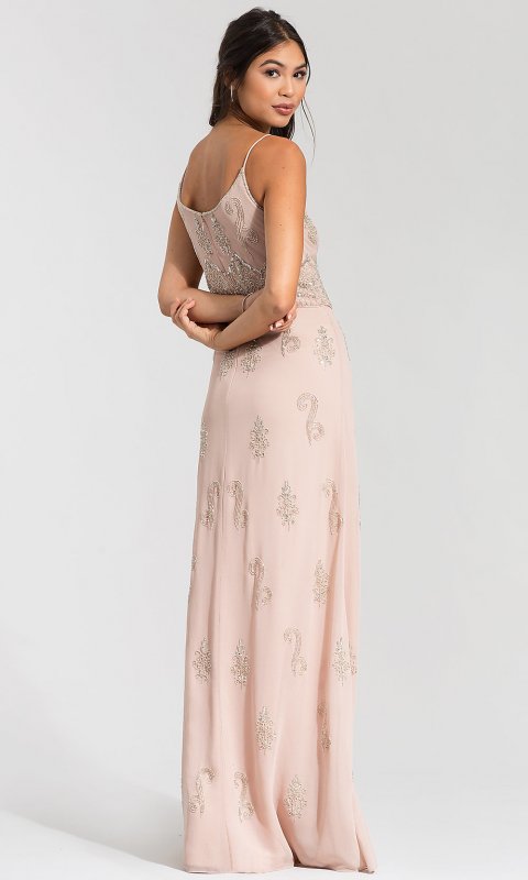 Long Rose Pink Bridesmaid Dress AP-181918900