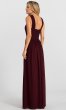 Pleated-Bodice Long Bridesmaid Dress BLF-1276