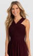 Pleated-Bodice Long Bridesmaid Dress BLF-1276