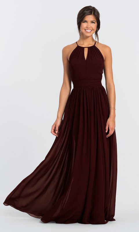 Long Chiffon Bridesmaid Dress BLF-L-7002