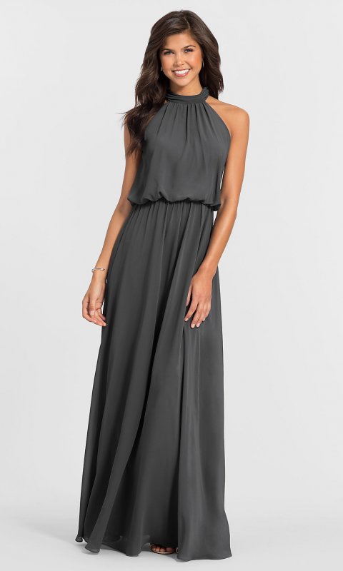 Long Chiffon Bridesmaid Dress BLF-L-7003