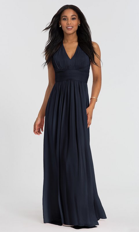 V-Neck Long Bridesmaid Dress DG-D-2908