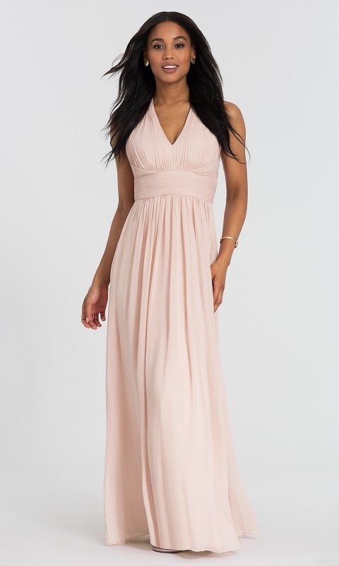 V-Neck Long Bridesmaid Dress DG-D-2908