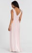 Long Chiffon V-Neck Social Bridesmaids Dress DG-S-8157