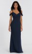 Social Bridesmaids Cold-Shoulder Long Formal Dress DG-S-8183