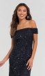 Sequin Platinum Bridesmaids Dress HOW-APPBM-40102