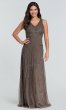 Sequined Platinum Bridesmaids Dress HOW-APPBM-40123