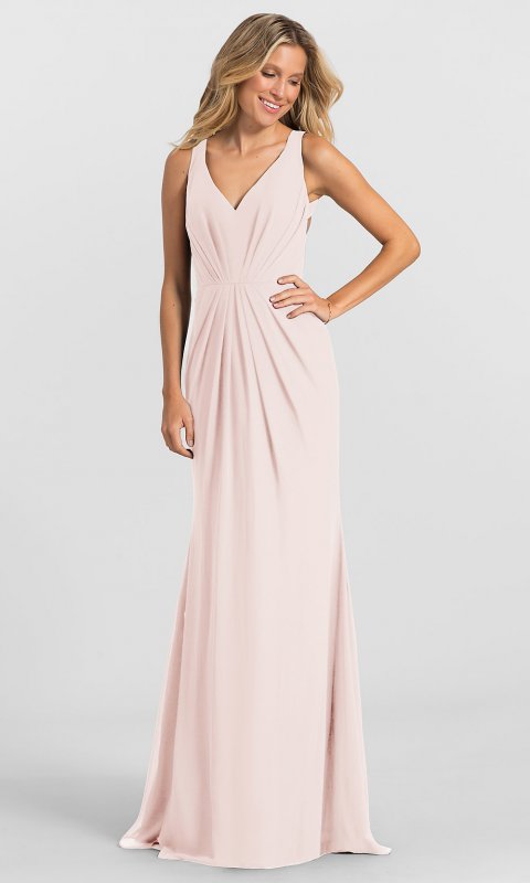 Cut-Out-Back Long Bridesmaid Dress HYP-5651