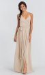 V-Neck Chiffon DC Long Formal Bridesmaid Wrap Dress JAUG-C-DC-Long