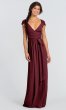 Wrap-Style Chiffon Newbury Long Bridesmaid Dress JAUG-C-Newbury-Long