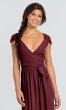 Wrap-Style Chiffon Newbury Long Bridesmaid Dress JAUG-C-Newbury-Long