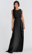 Removable-Sash Chiffon Tina Long Bridesmaid Dress JAUG-C-Tina-Long