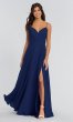 Morning Mist Long Chiffon Bridesmaid Dress KL-200005-v