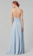 Halter Pleated-Bodice Long Bridesmaid Dress KL-200006