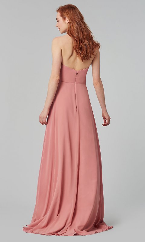 Removable-Straps Chiffon Bridesmaid Dress KL-200009