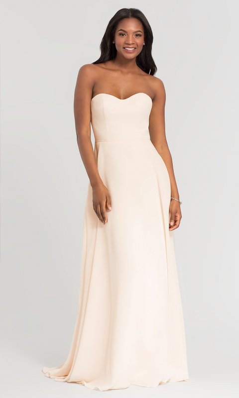 Removable-Straps Chiffon Bridesmaid Dress KL-200009