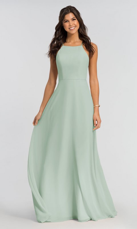 Chiffon Simple Long Bridesmaid Dress by KL-200010-v