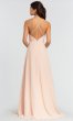 Open-Back Chiffon Long Bridesmaid Dress KL-200010