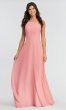 Open-Back Chiffon Long Bridesmaid Dress KL-200010