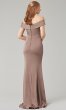 Off-the-Shoulder Long Satin Bridesmaid Dress KL-200016-v