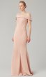 Off-the-Shoulder Long Satin Bridesmaid Dress KL-200016-v