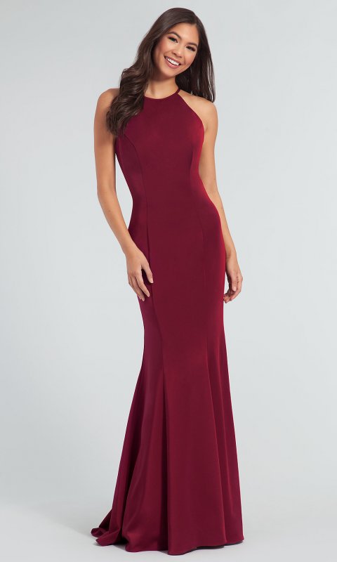 Long Bridesmaid Dress with Tied Back KL-200019